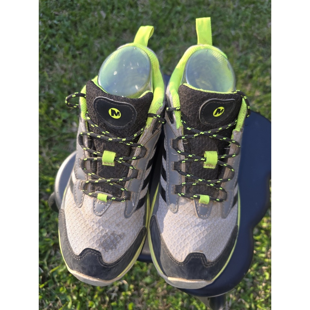 Merrell Nova 3 Trail Running Shoes Grey Lime Green MK268068 Mens Size 6M - Picture 2 of 8